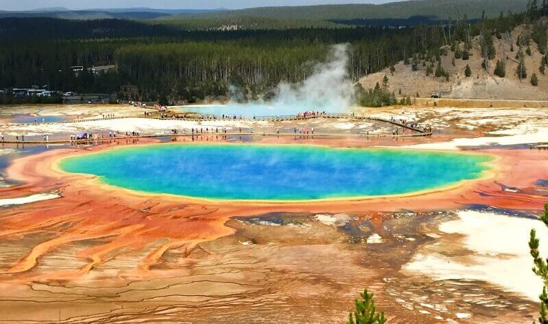 Grand Prismatic Overlook Trail, Wyoming