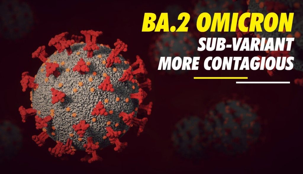 BA.2 omicron sub Variant more contagious
