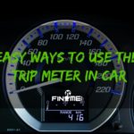trip meter in car